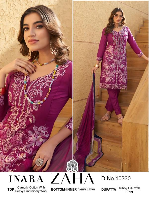 Zaha Inara Vol 1 Cotton Pakistani Salwar Kameez Collection